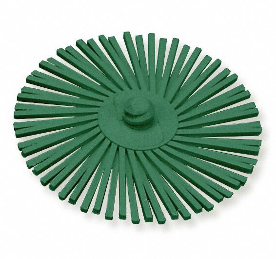 SCOTCHBRITE Radial Bristle Disc 3 in Brush Dia., 50 Abrasive Grit