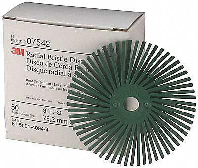 2DKT1 - Radial Bristle Disc TA 3 In Dia 50G PK40