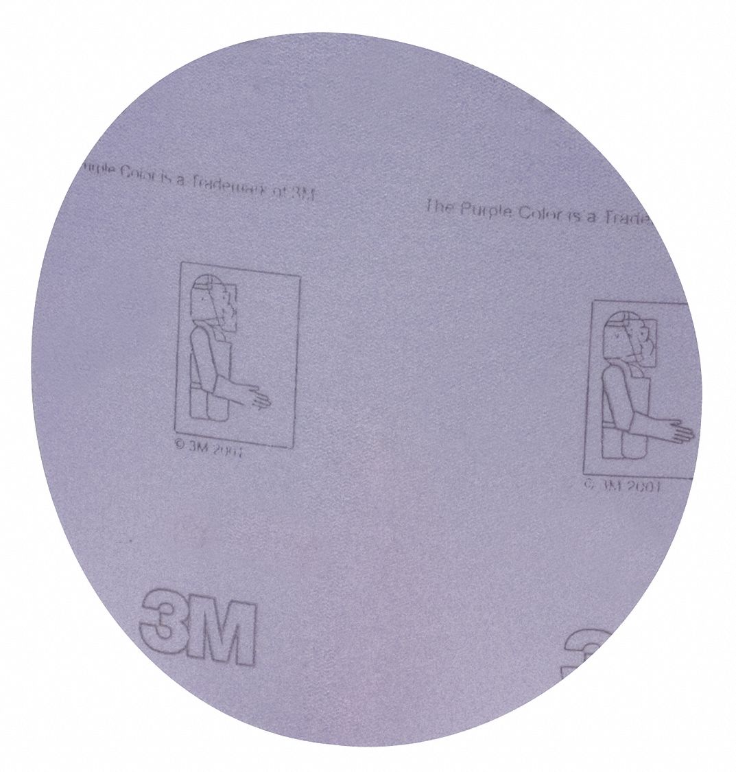 Hook-and-Loop Sanding Disc: 5 in Dia, Non-Vacuum, Aluminum Oxide, P240 Grit, 3 mil Wt Film, 360L