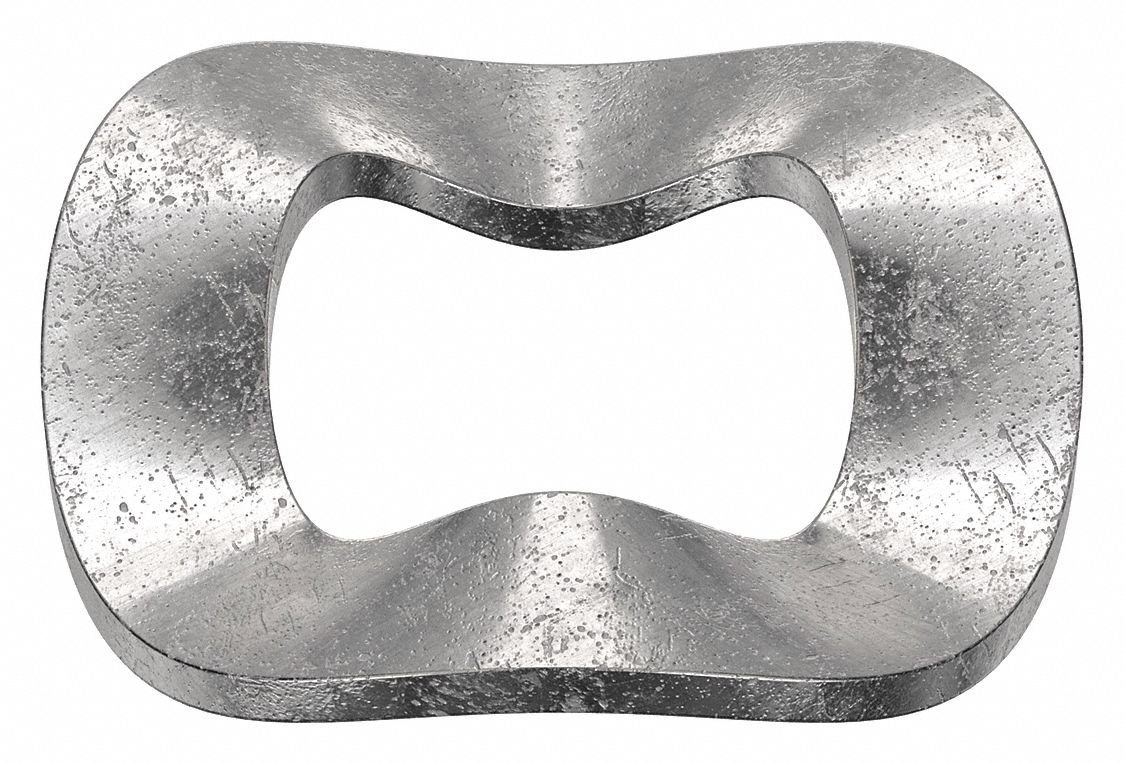 Wave Washer: 18-8, Stainless Steel, #2 Screw Sz, 0.095 in Inside Dia, 11/64 in Outside Dia, 10 PK