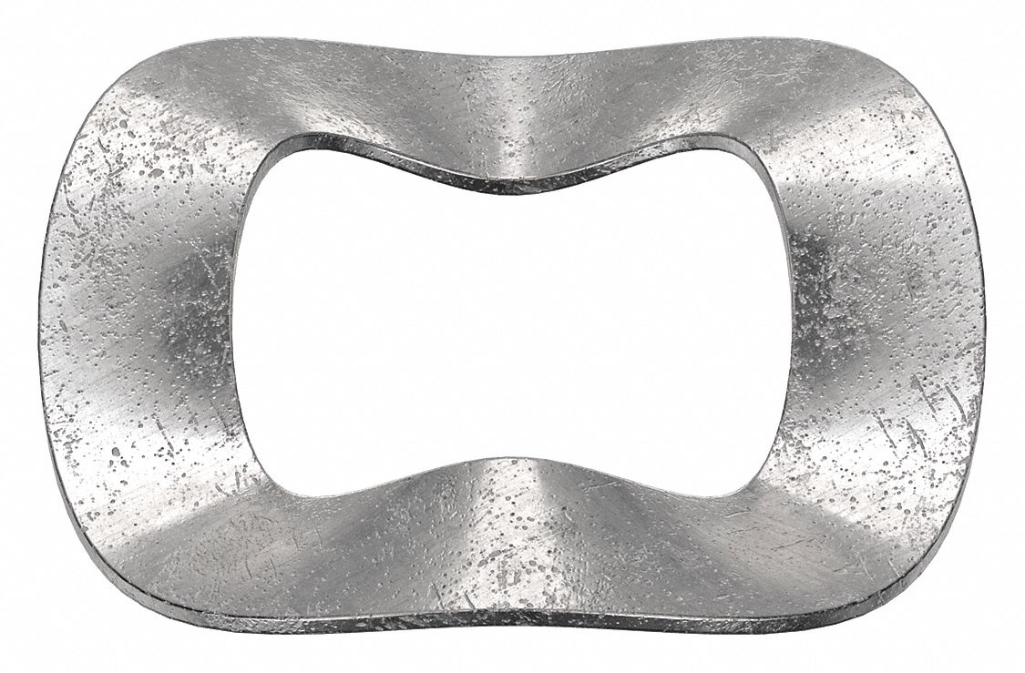 Wave Washer: 18-8, Stainless Steel, #6 Screw Sz, 0.145 in Inside Dia, 15/64 in Outside Dia, 10 PK