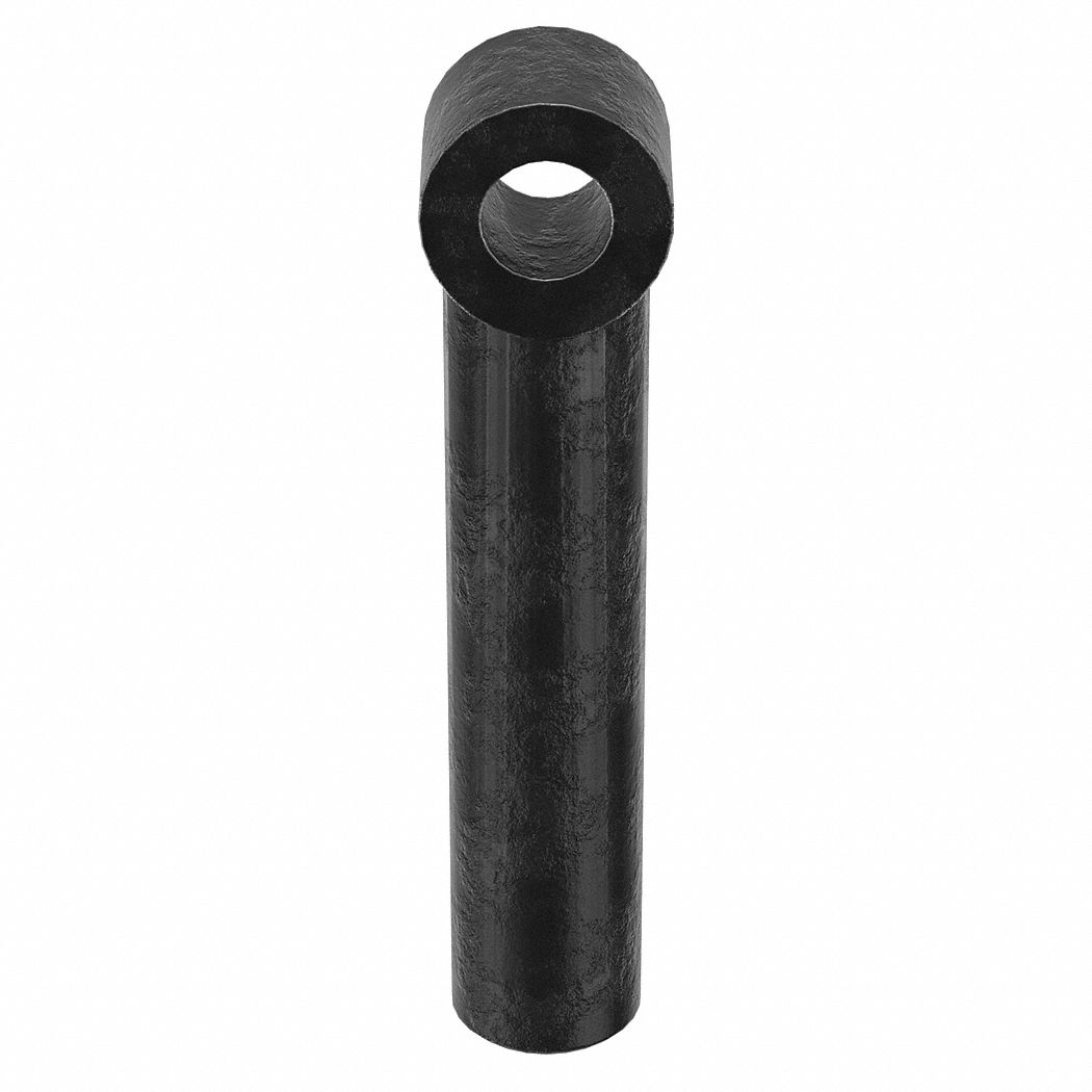 Fixed Rod End: Steel, Black Oxide, Right Hand, 1/2"-13 Thread Size, 1 in Thread Lg