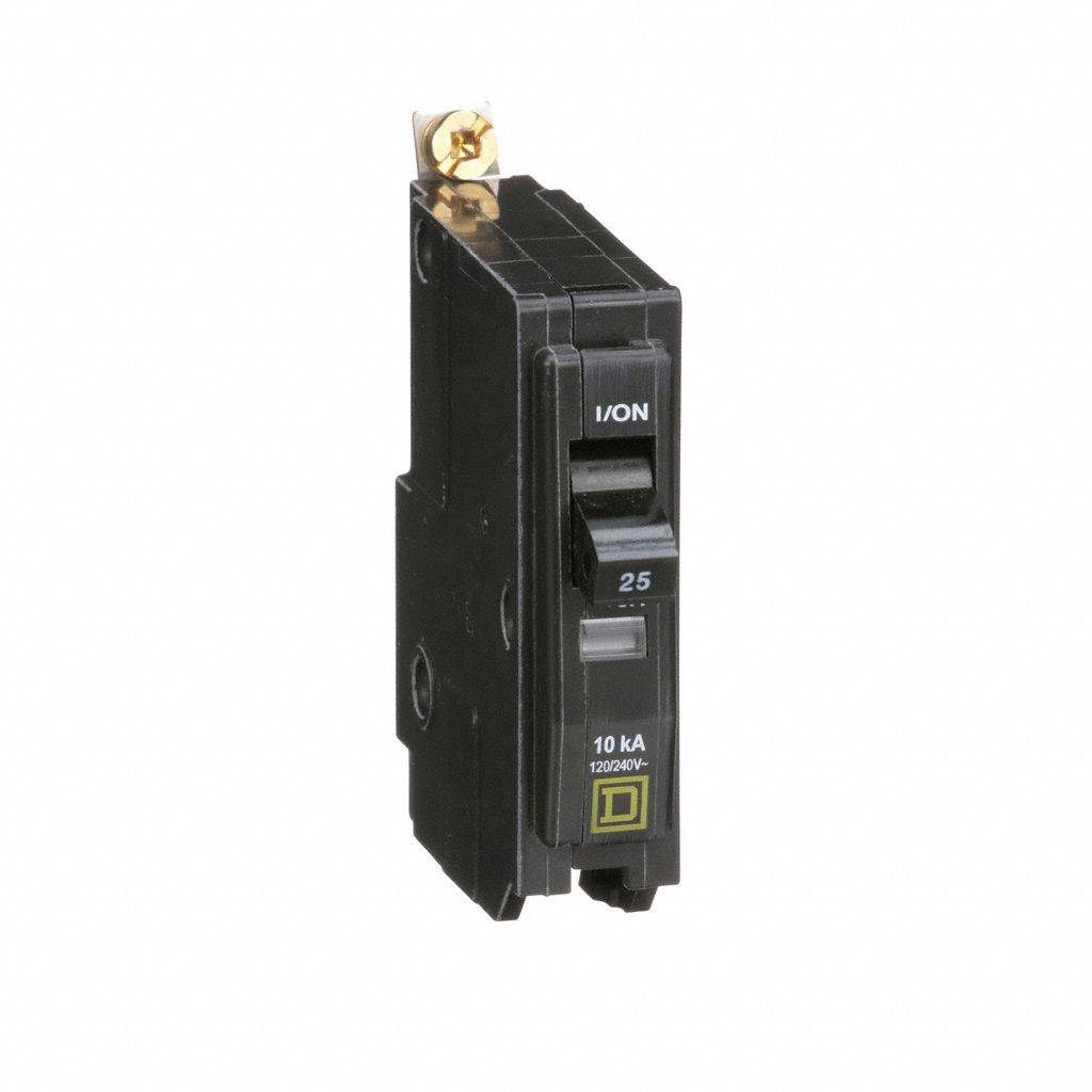 Miniature Circuit Breaker: 25 A, 120/240V AC, Single Phase, 10kA at 120/240V AC, 1 Poles