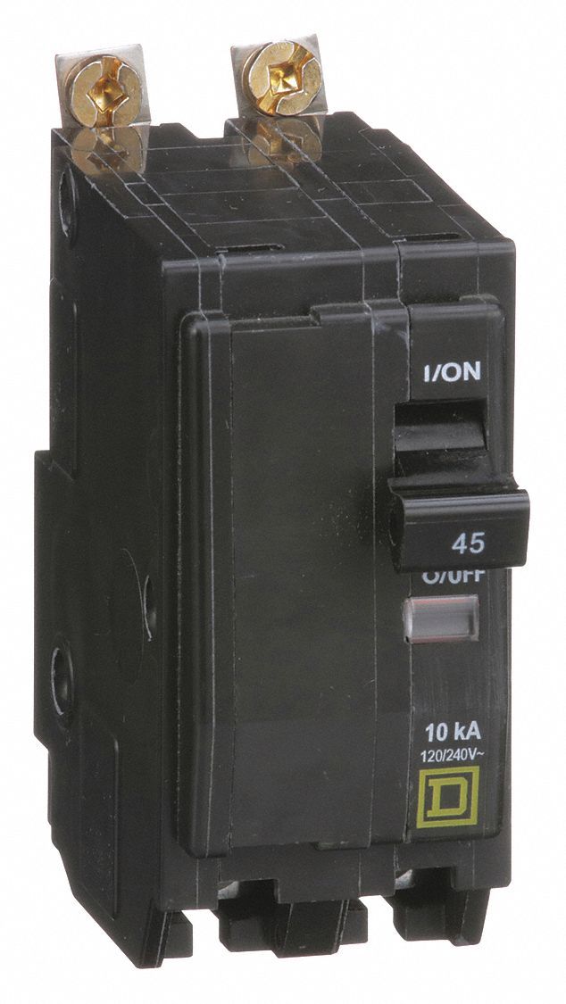 Miniature Circuit Breaker: 45 A, 120/240V AC, Single Phase, 10kA at 120/240V AC, 2 Poles