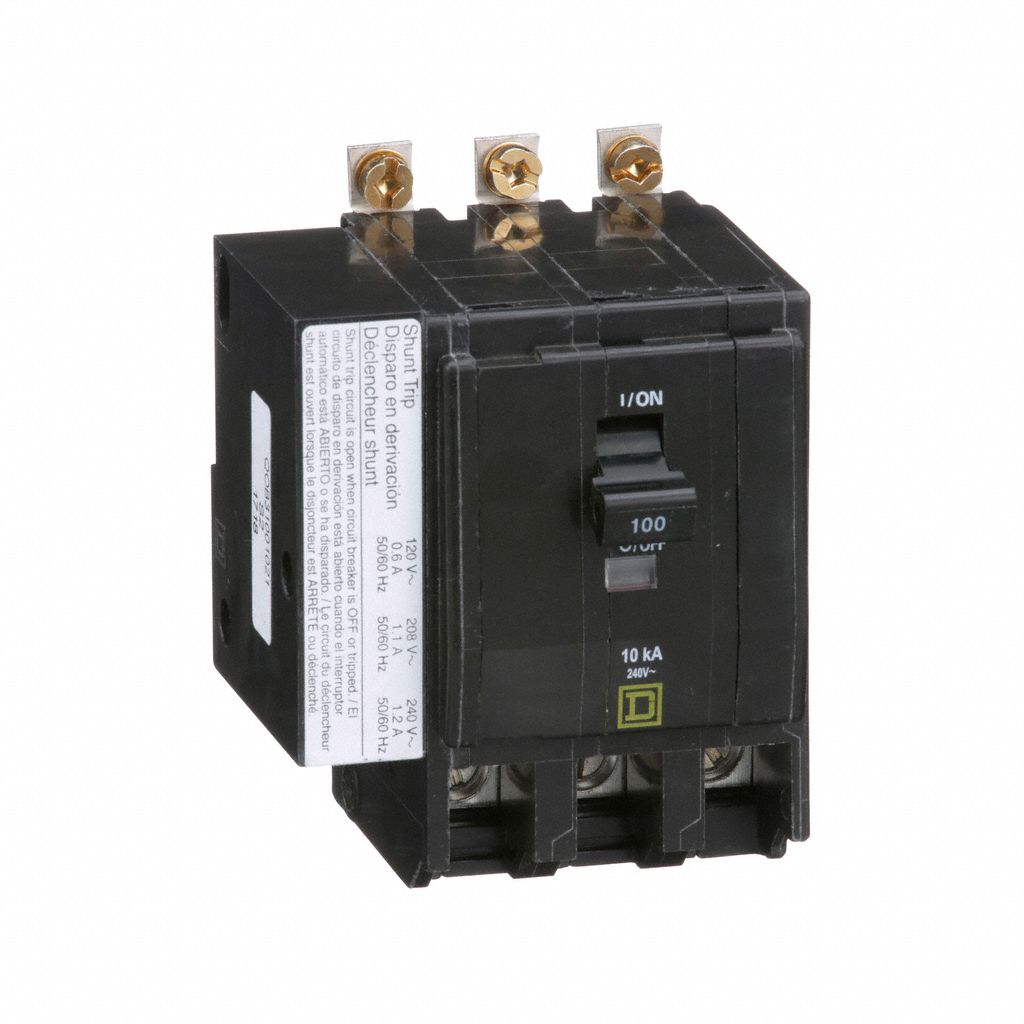 Miniature Circuit Breaker: 100 A, 120/240V AC, Three Phase, 10kA at 120/240V AC, 3 Poles