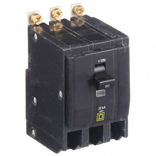 SQUARE D, 60 A, 120/240V AC, Miniature Circuit Breaker - 2DM99|QOB360VH ...