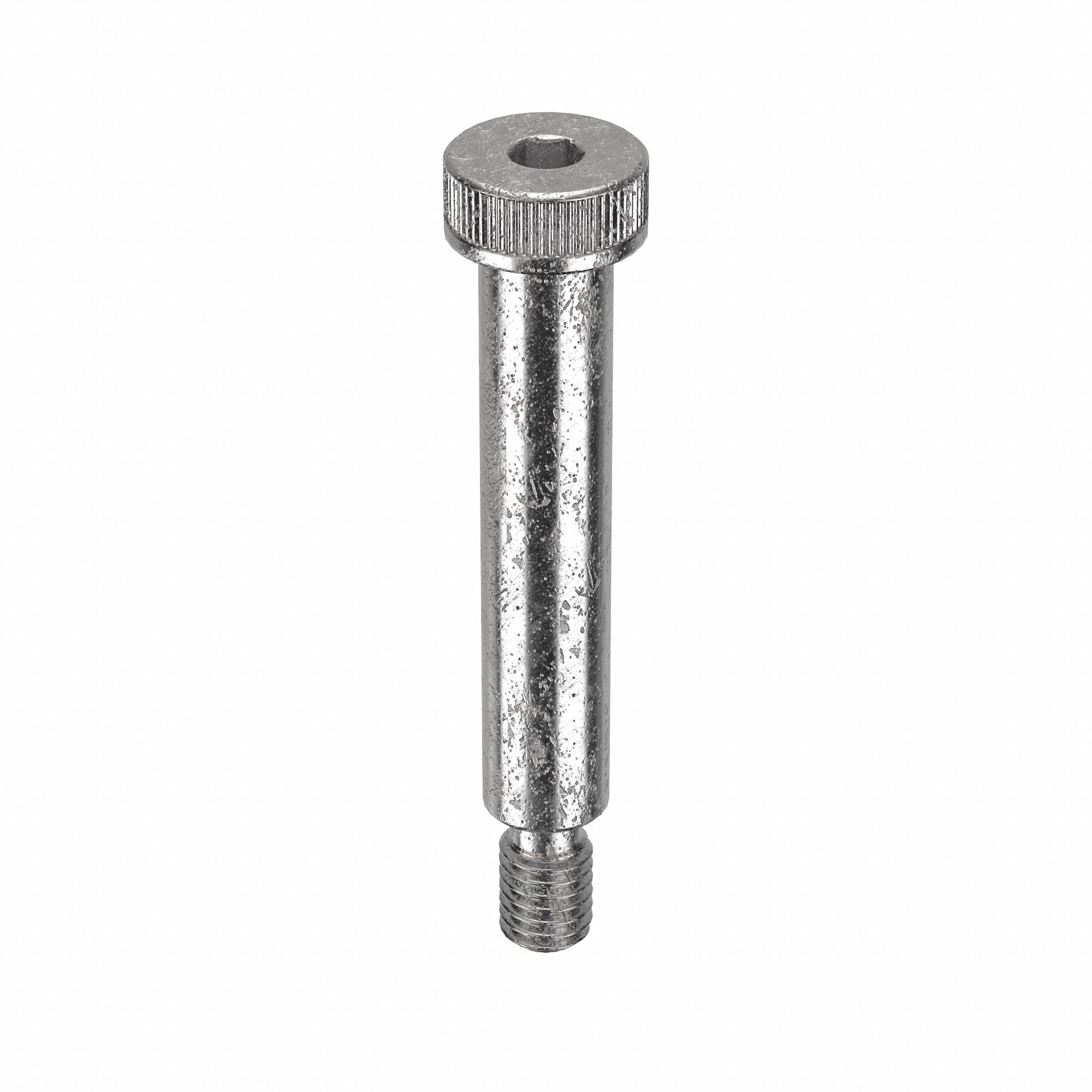 Shoulder Screw: Std Shoulder Screw, 3/8"-16 Thr Size, 5/8 in Thr Lg, 2 1/2 in Shoulder Lg, Std, 2 PK