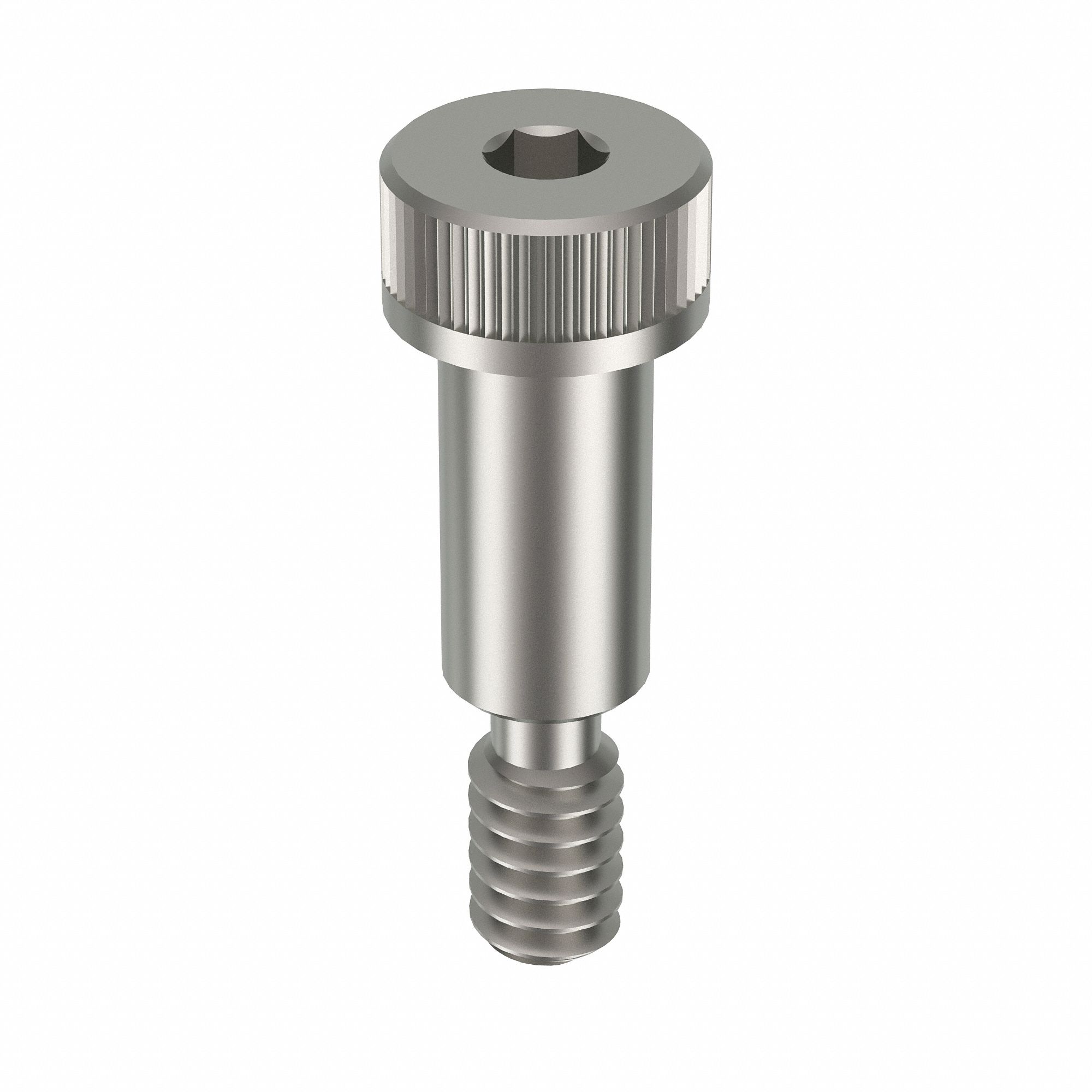 Shoulder Screw: Std Shoulder Screw, 10-24 Thr Size, 3/8 in Thr Lg, 1/2 in Shoulder Lg, Std, 4 PK