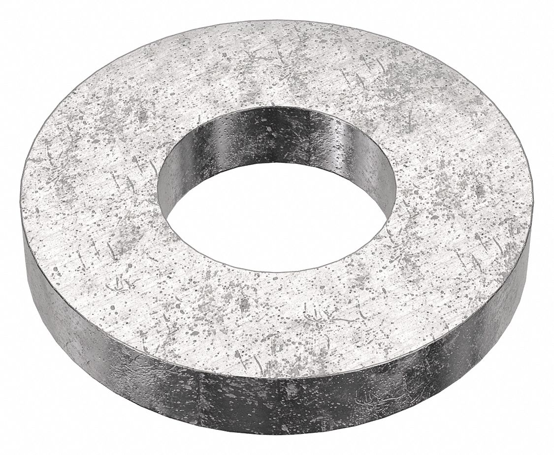 MIL SPEC FLAT WASHER, FOR #10 SCREW, 18-8 STAINLESS STEEL, PLAIN FINISH, 0.203 IN ID, 100 PK