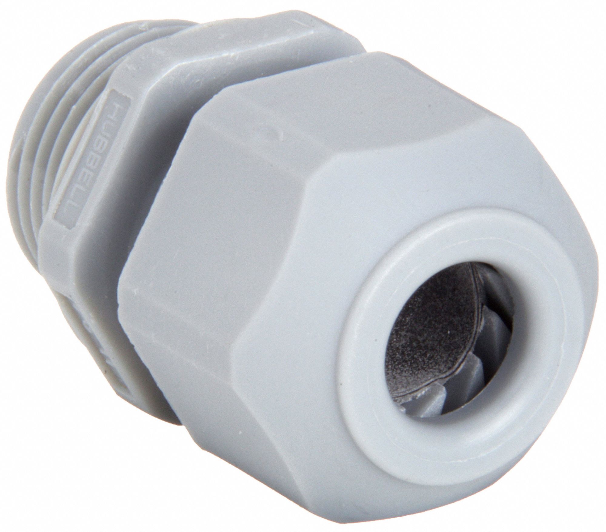 LIQUID TIGHT CORD CONNECTOR, NYLON, PG21, MALE, 0.45 IN TO 0.71 IN, GREY