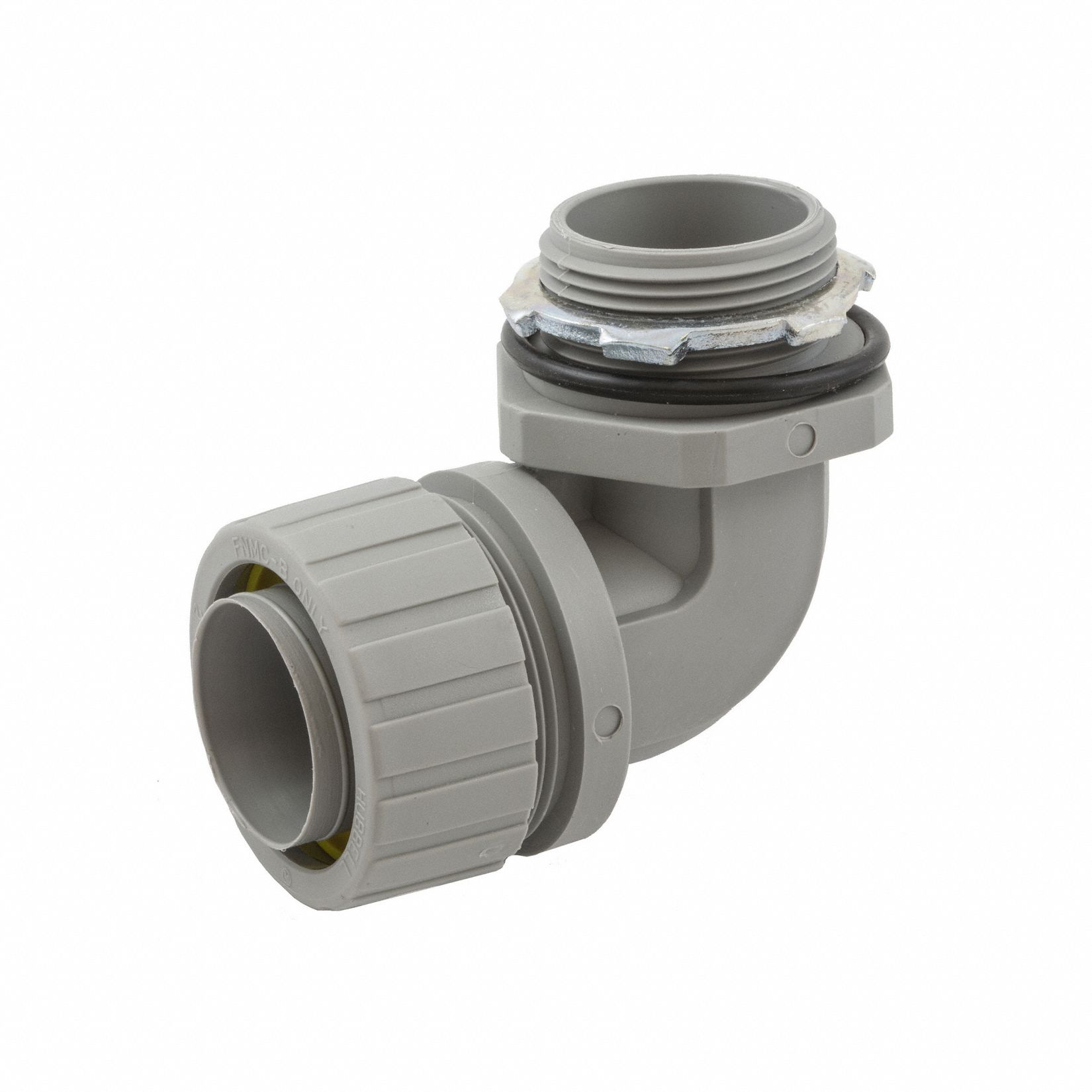 LIQUID-TIGHT CONDUIT FITTING, 1¼ IN TRADE SIZE, 90 ° , INSULATED, GREY