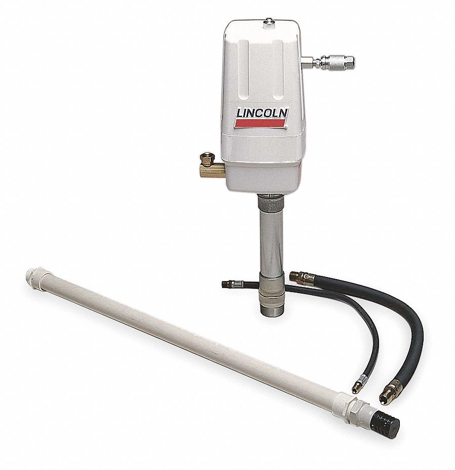 LINCOLN Air Operated Drum Pump: 275 gal For Container Size, 6 gpm Max. Flow  Rate