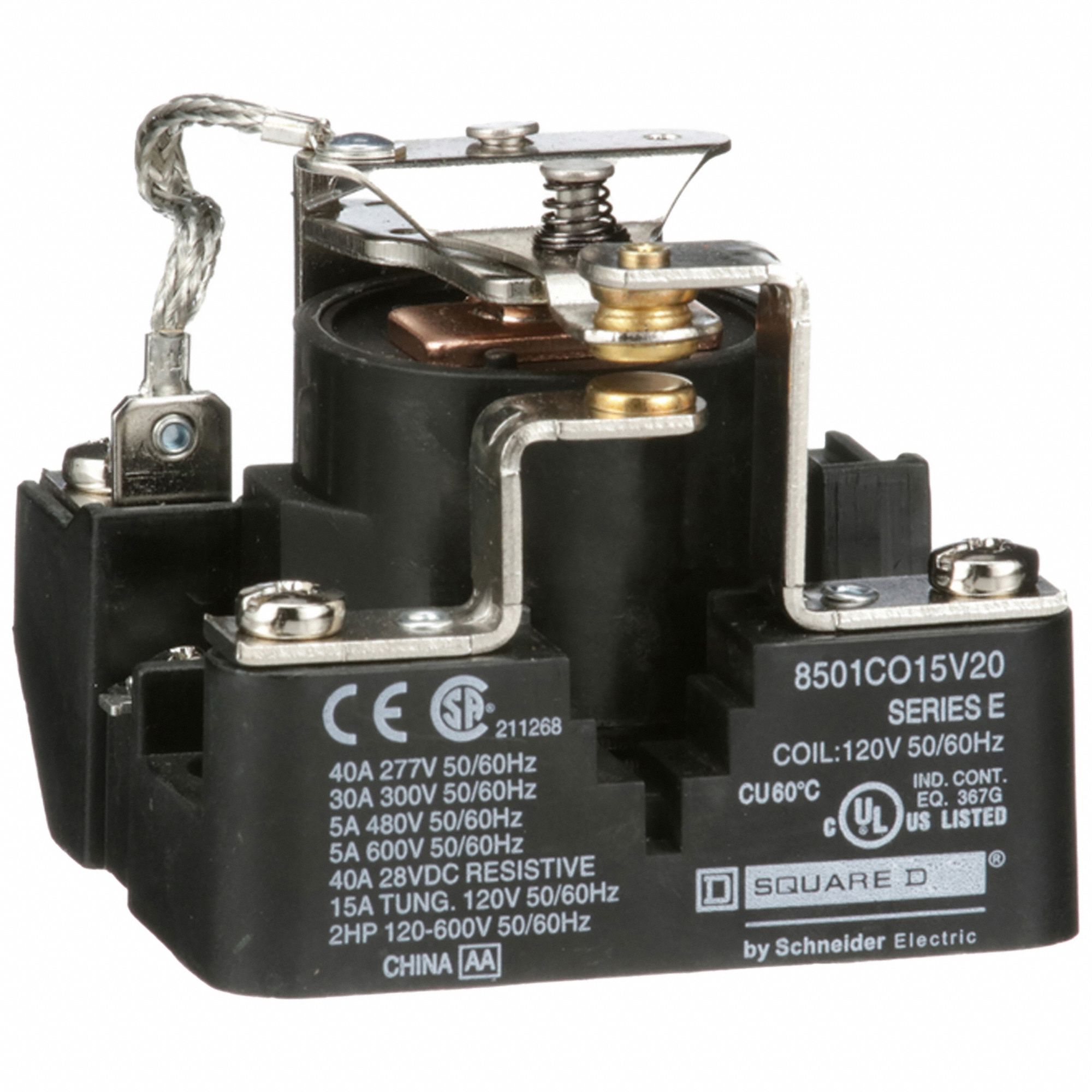 OPEN POWER RELAY, SURFACE MOUNTED, 30 A CURRENT RATING, 120V AC, 5 PINS/TERMINALS, SPDT