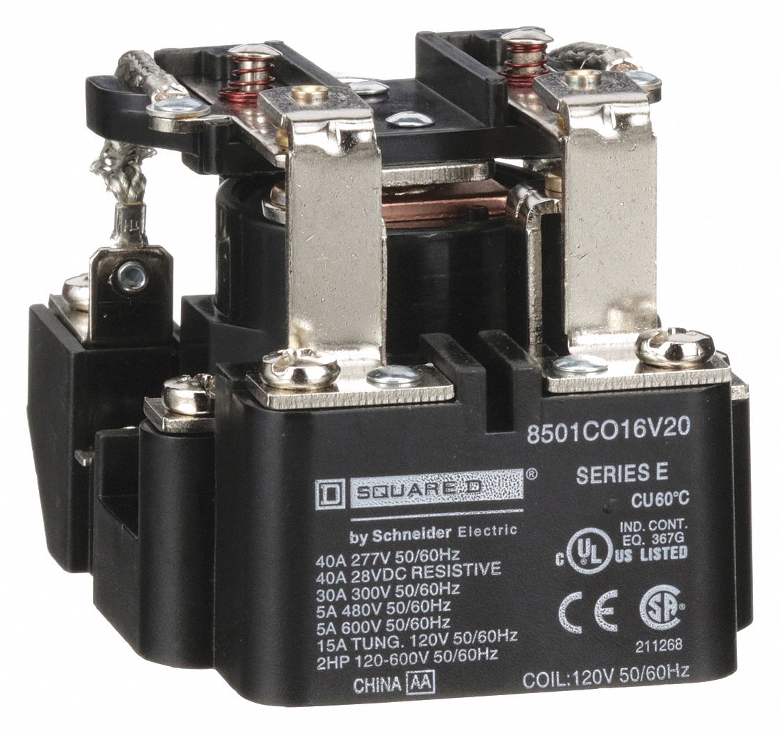 Square D 8501CO16V20 Open Power Relay 8 Pin 120vac DPDT for sale online 