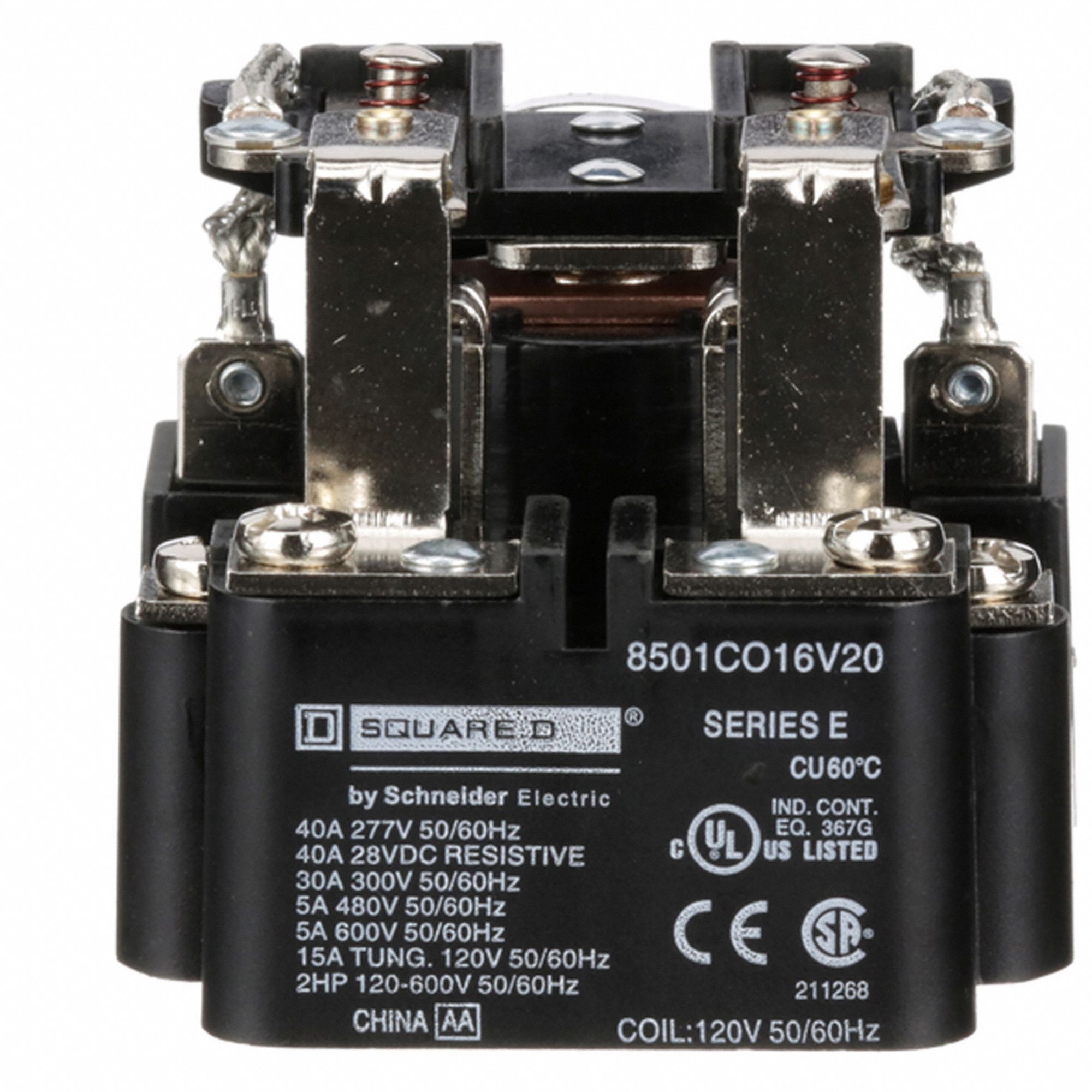 OPEN POWER RELAY, SURFACE MOUNTED, 30 A CURRENT RATING, 120V AC, 8 PINS/TERMINALS, DPDT