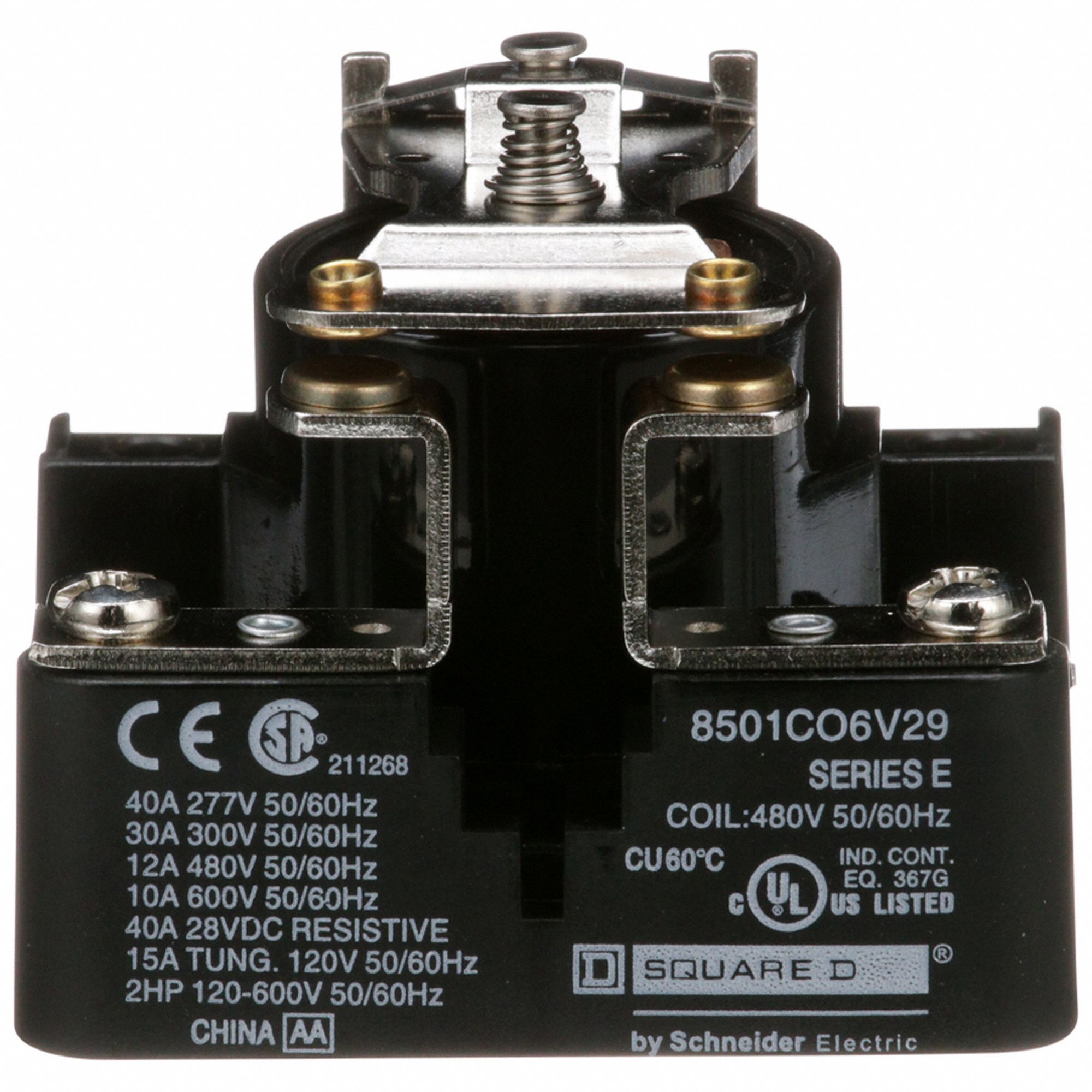 OPEN POWER RELAY, SURFACE MOUNTED, 30 A CURRENT RATING, 480V AC, 4 PINS/TERMINALS, SPST-NO