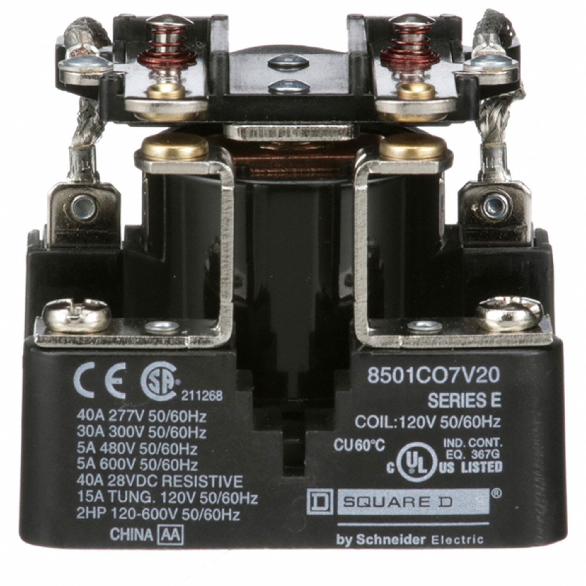 OPEN POWER RELAY, SURFACE MOUNTED, 30 A CURRENT RATING, 120V AC, 6 PINS/TERMINALS, DPST-NO