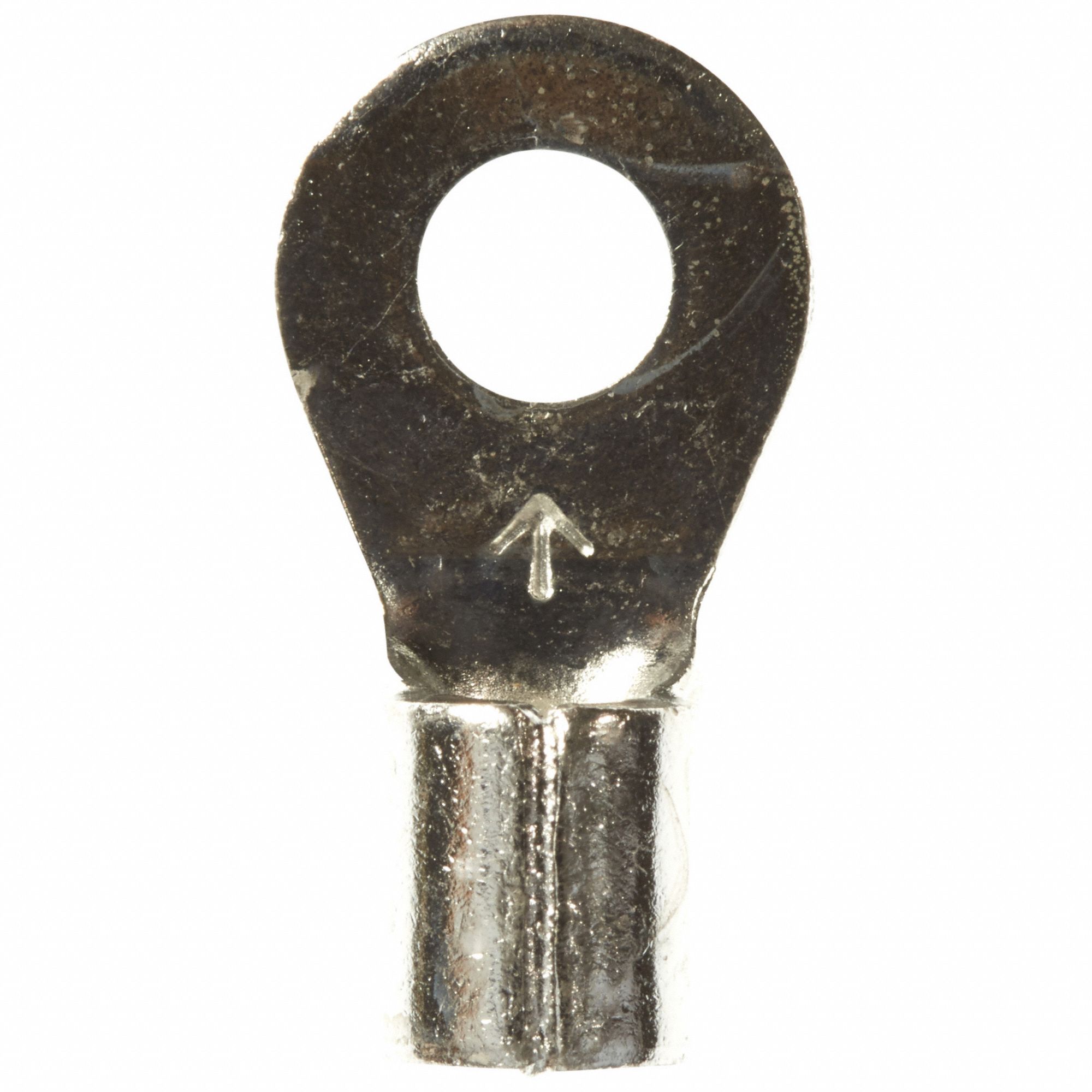 Ring Terminal: Bare, #8 Stud Size, 12 AWG to 10 AWG Wire Sizes, 1, 000 V