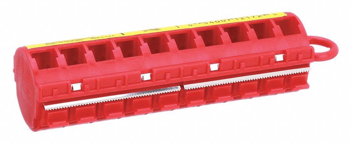 Wire Marker Tape Dispenser: 0 Labels, Plastic, -40°F to 250°F, 25 PK