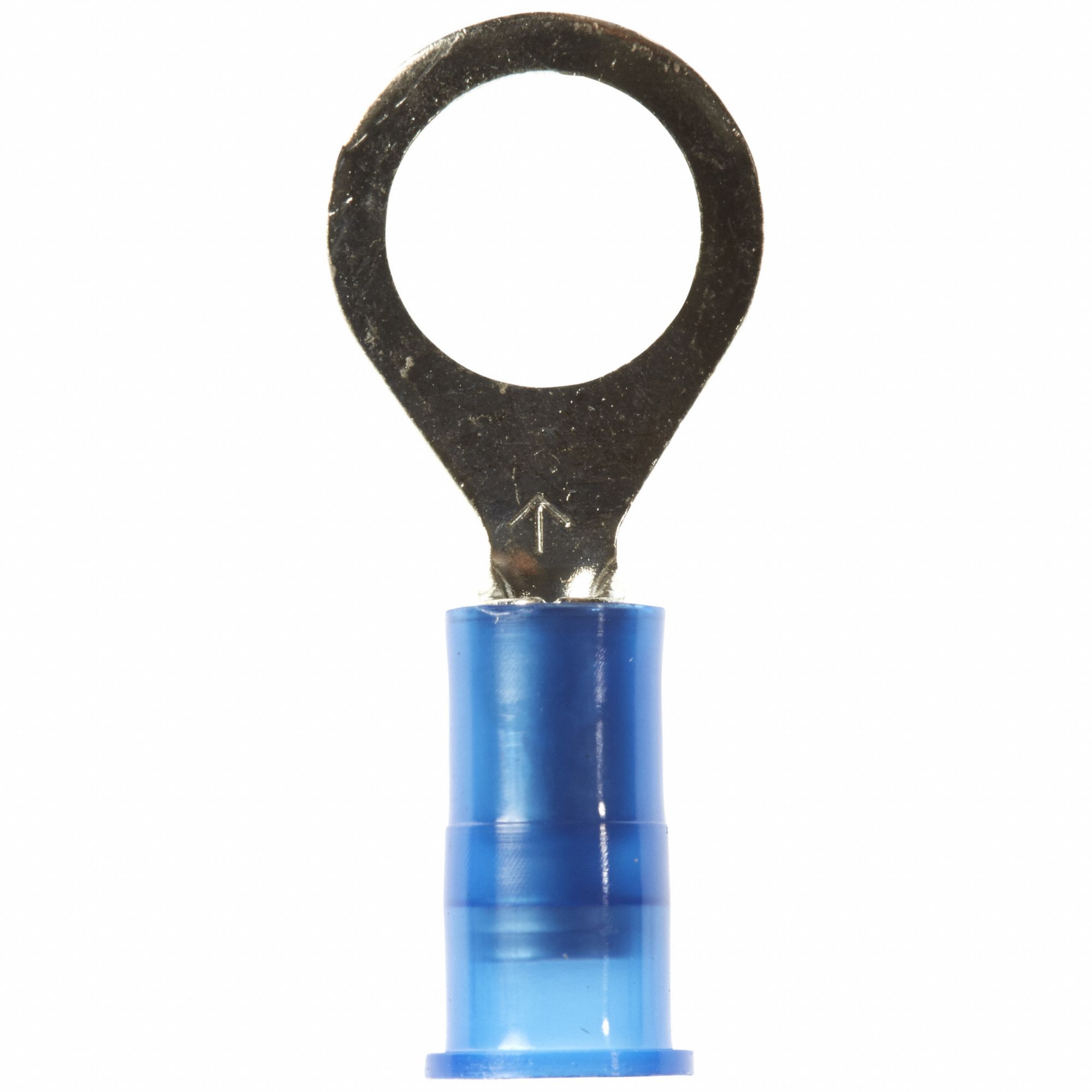 Ring Terminal: Blue, Nylon Insulation, 5/16 in Stud Size, 16 AWG to 14 AWG Wire Sizes, 1, 000 V