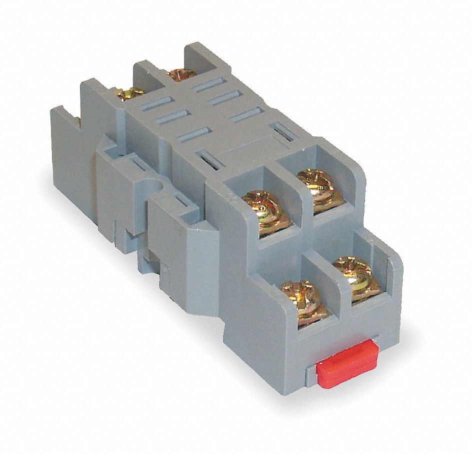 RELAY SOCKET,SQUARE,8 PIN,10A,PK10