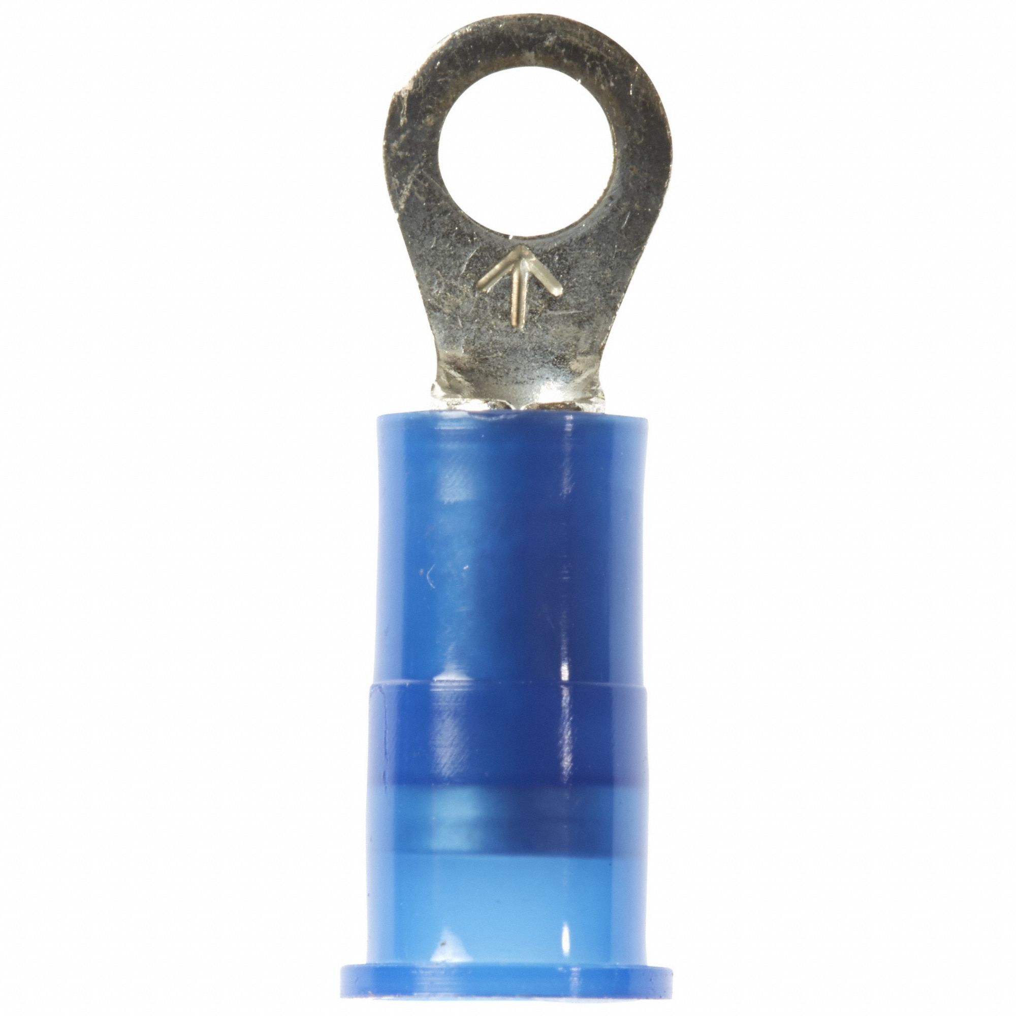 Ring Terminal: Blue, Nylon Insulation, #6 Stud Size, 16 AWG to 14 AWG Wire Sizes, 1, 000 V