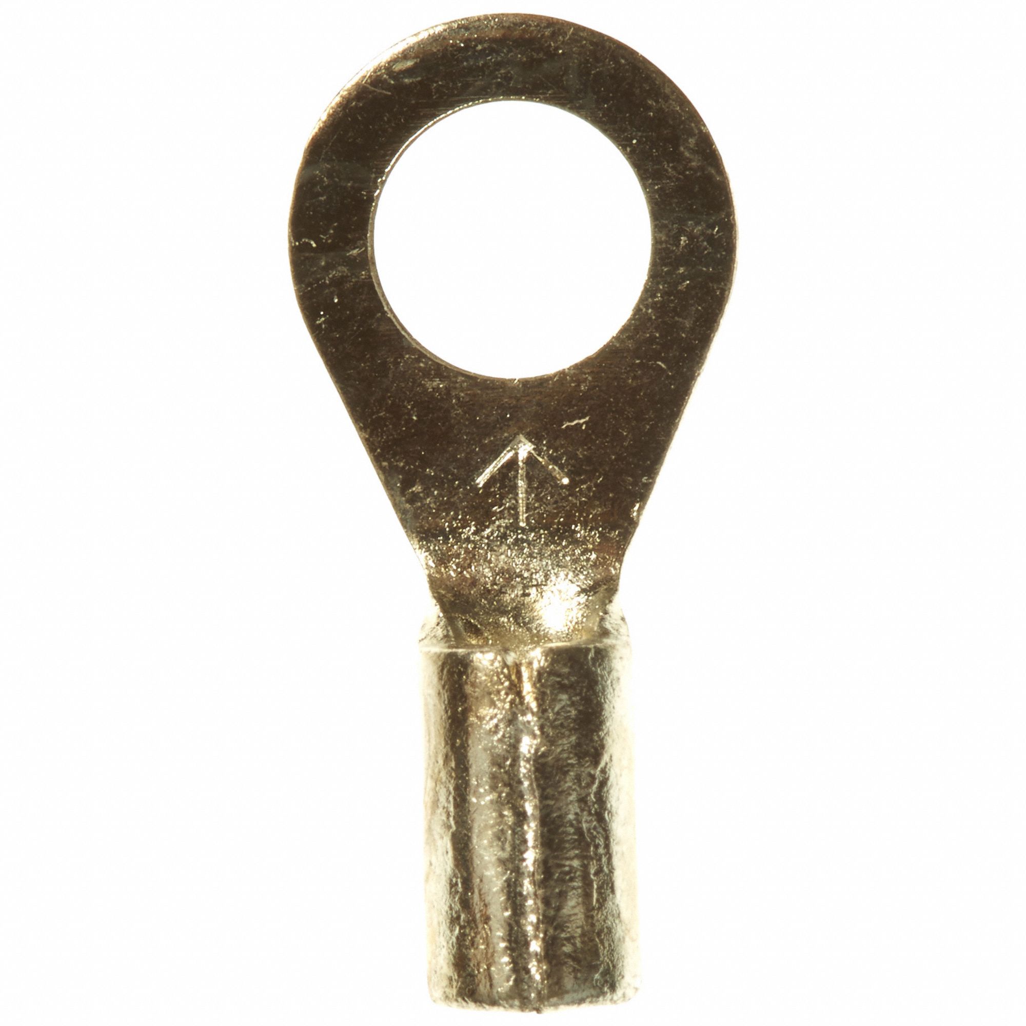 Ring Terminal: Bare, #10 Stud Size, 16 AWG to 14 AWG Wire Sizes, 1, 000 V