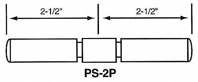 2DTH6 - 2-Way Pin PS-2P-B PK15