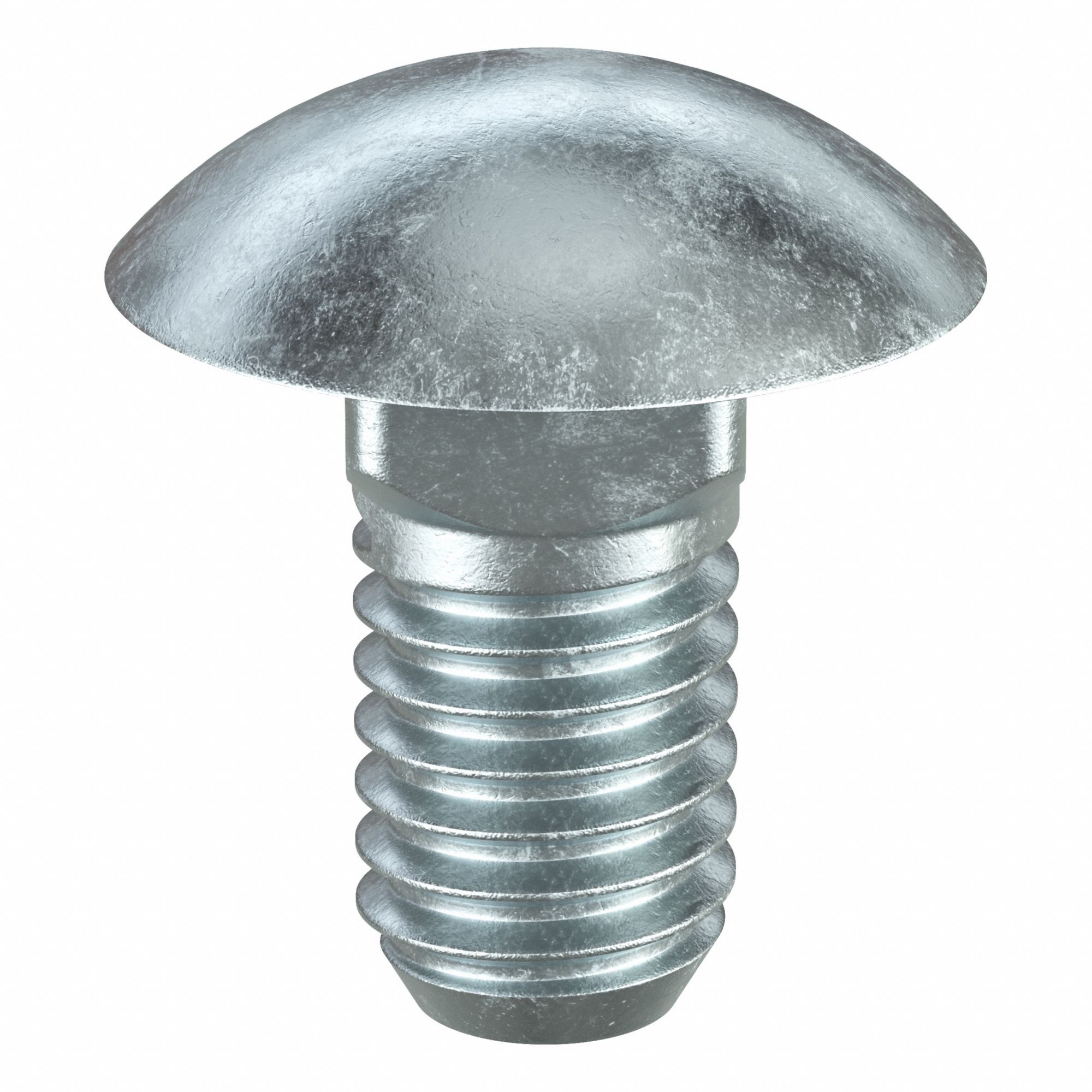 Carriage Bolt: Square Neck, 3/8"-16 Thread Size, 3/4 in lg, Steel, Grade 5, Zinc-Plated, 100 PK