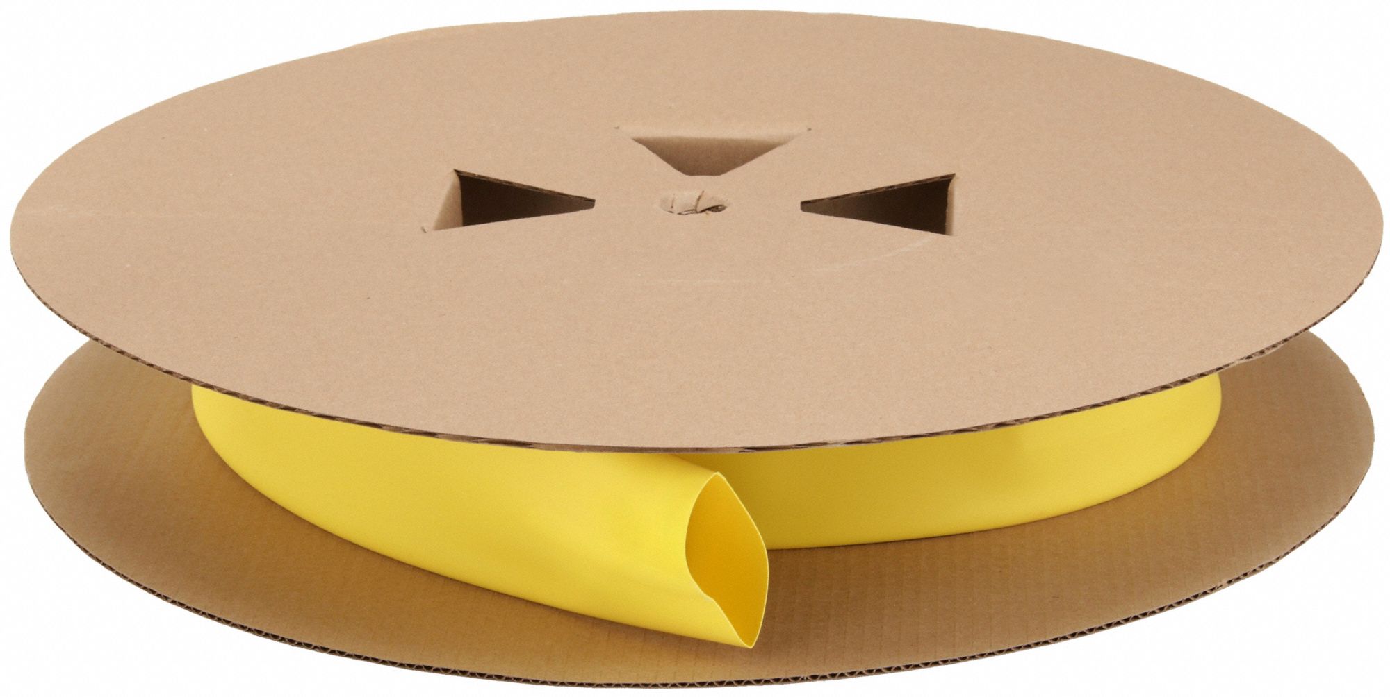 Heat Shrink Tubing: 0.05 in I.D. Before Shrinking, 0.02 in I.D. After Shrinking, Yellow, 3 PK