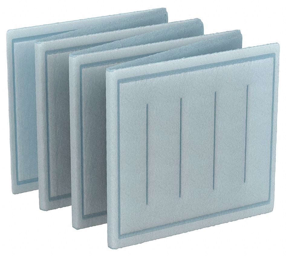 Link Air Filter: 20 in x 10 in x 1 in, 10 in Section Wd, 7 Sections, 3 Ply, MERV 8