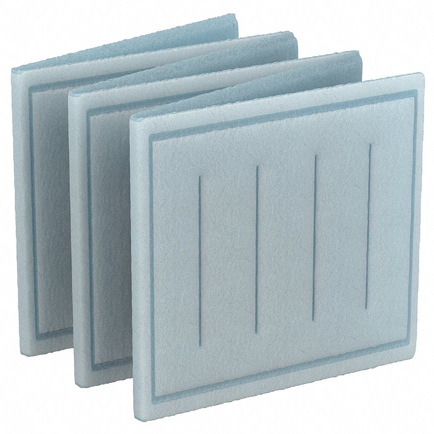 Link Air Filter: 20 in x 16 in x 1 in, 16 in Section Wd, 6 Sections, 3 Ply, MERV 8