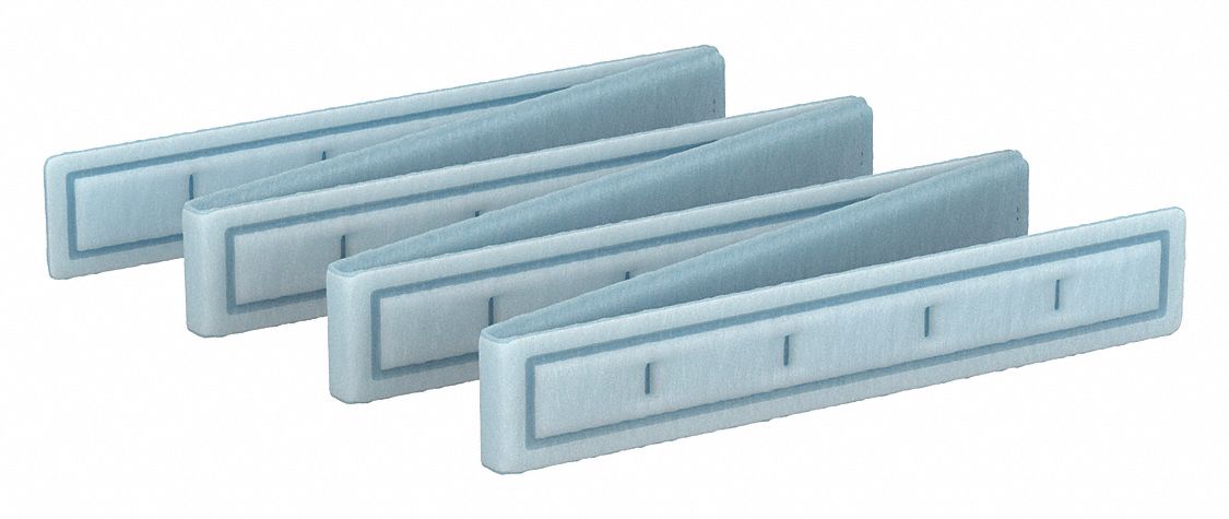 Link Air Filter: 20 in x 16 in x 1 in, 16 in Section Wd, 7 Sections, 3 Ply, MERV 8