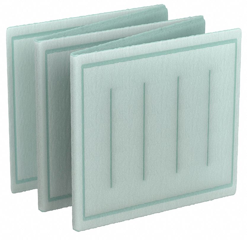 Link Air Filter: 25 in x 15 in x 1 in, 15 in Section Wd, 5 Sections, 3 Ply, MERV 8