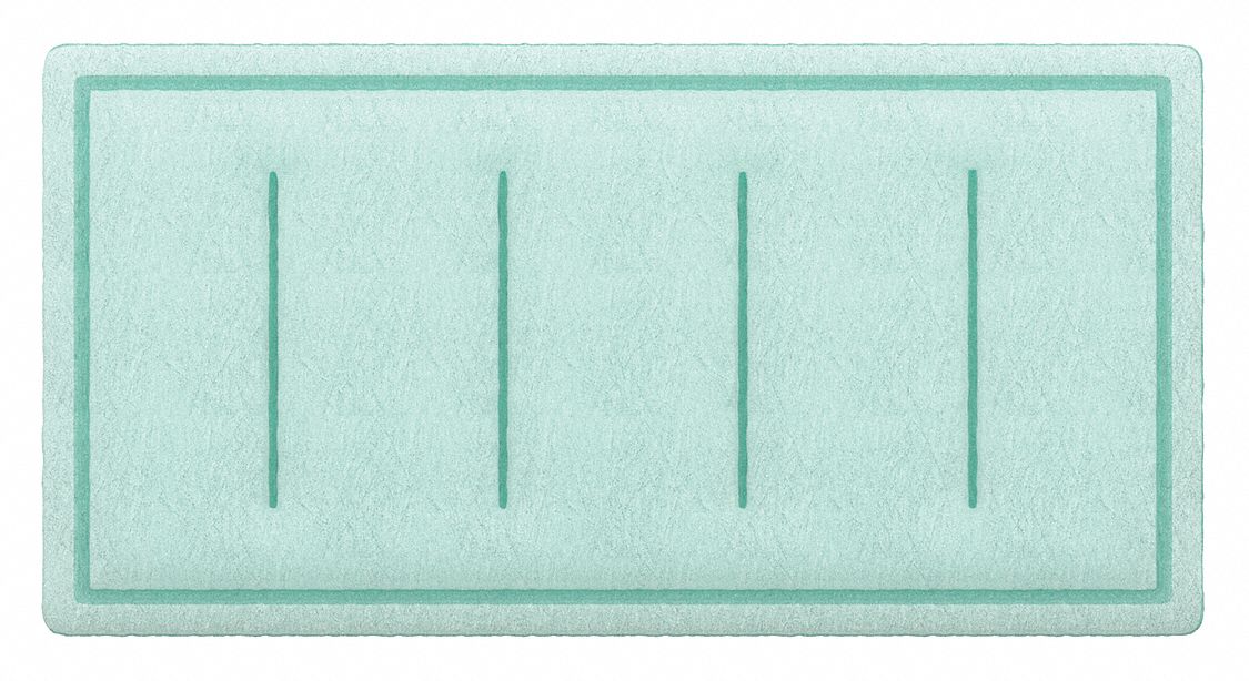 Link Air Filter: 25 in x 160 in x 1 in, 160 in Section Wd, 1 Sections, 2 Ply, MERV 8