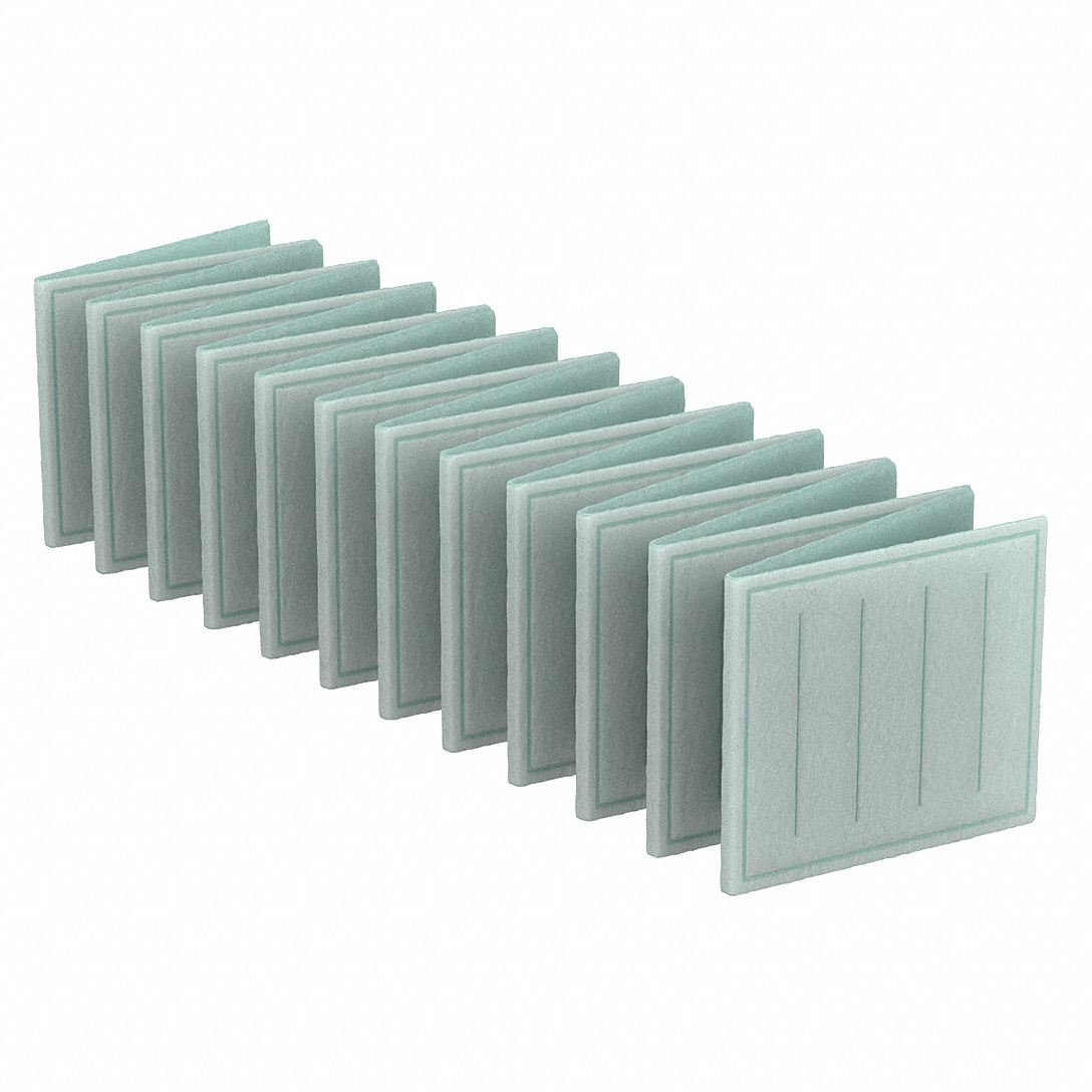 Link Air Filter: 25 in x 25 in x 1 in, 25 in Section Wd, 24 Sections, 2 Ply, MERV 8