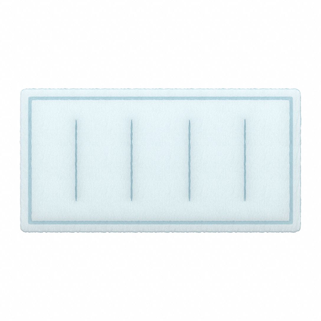 RING PANEL AIR FILTER, 20 X 25 X 1 IN, 25 IN SECTION WIDTH, MERV 8, SYNTHETIC