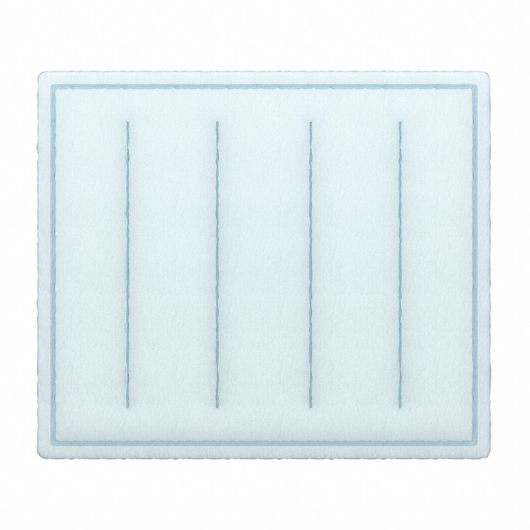 Ring Panel Air Filter: 22 in x 22 in x 1 in, 22 in Section Wd, 1 Sections, 3 Ply, MERV 8