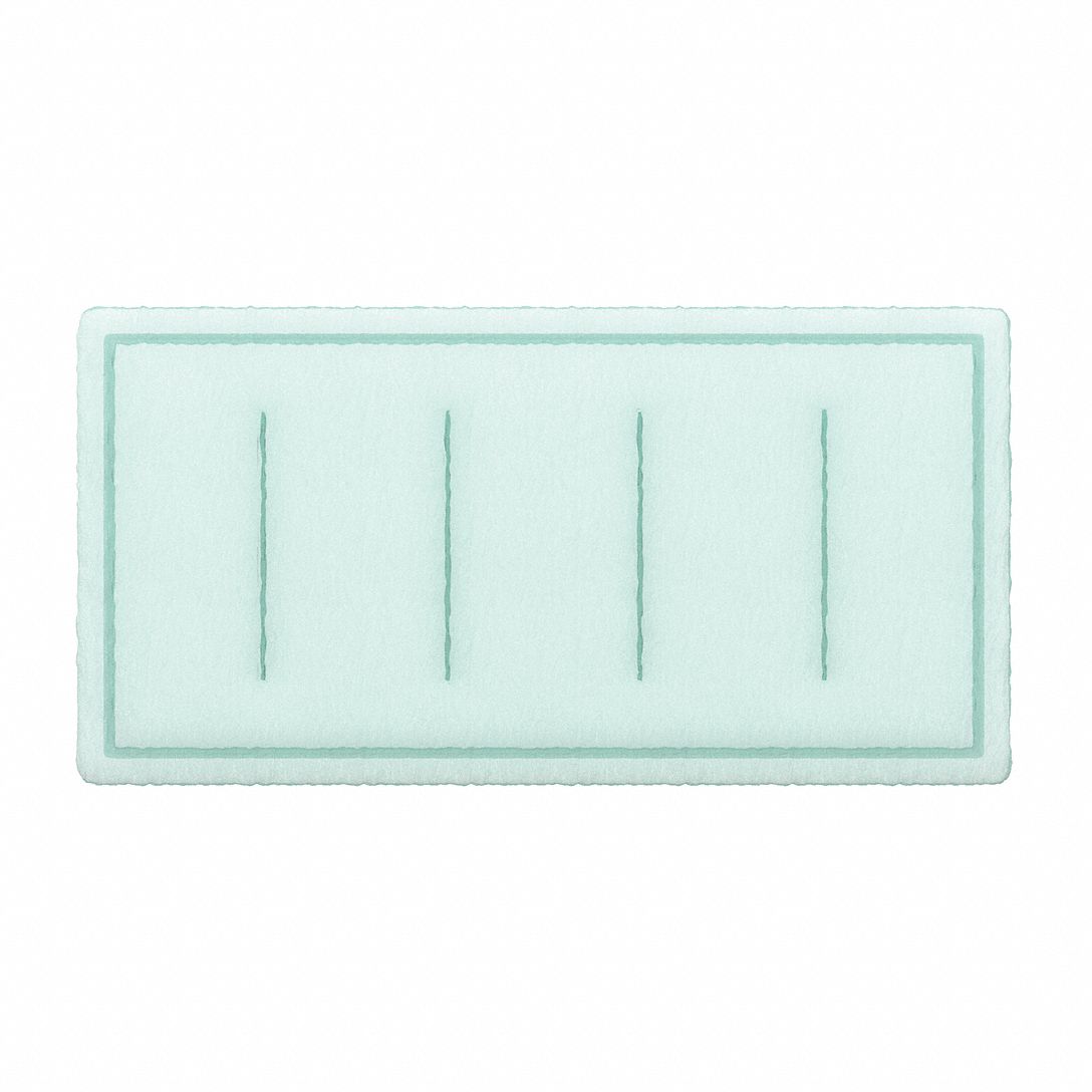 Ring Panel Air Filter: 16 in x 24 in x 1 in, 24 in Section Wd, 1 Sections, 2 Ply, MERV 8