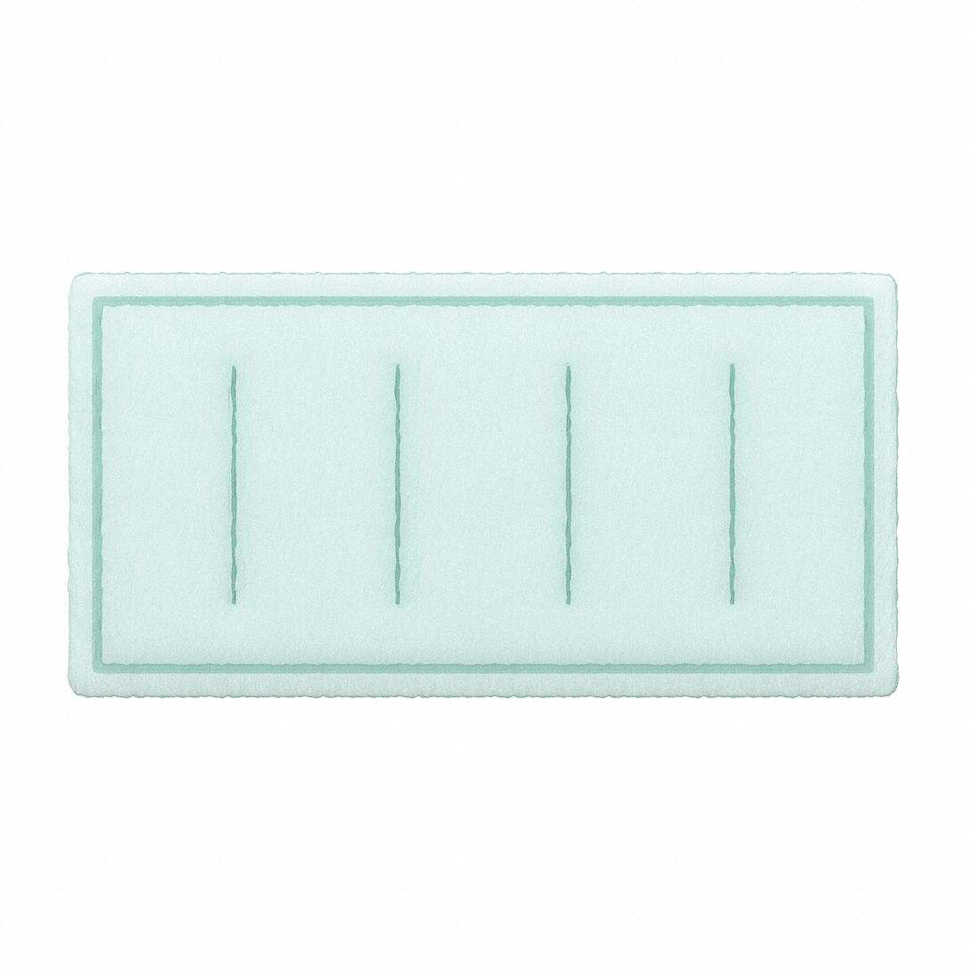 Ring Panel Air Filter: 16 in x 22 in x 1 in, 22 in Section Wd, 1 Sections, 2 Ply, MERV 8