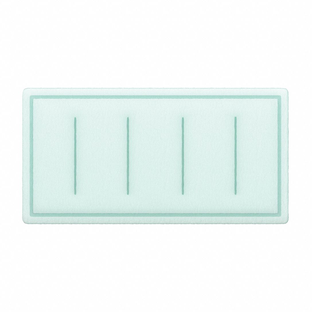 Ring Panel Air Filter: 18 in x 24 in x 1 in, 24 in Section Wd, 1 Sections, 2 Ply, MERV 8