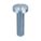 MACHINE SCREW, #8-32 THREAD, ⅝ IN L, STEEL, ZINC PLATED, PAN, SLOTTED, ASME B18.6.3, 100 PK