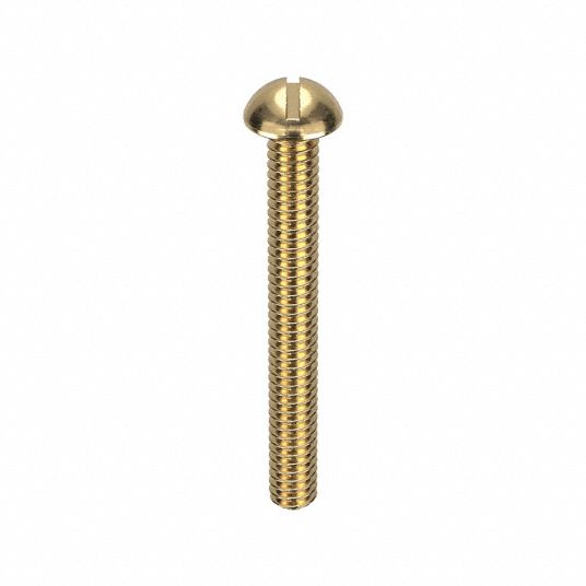 2-56 Brass Slotted Round Head Machine Screws