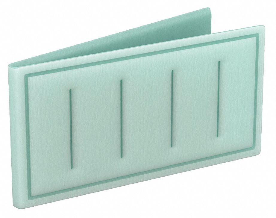 Link Air Filter: 16 in x 20 in x 1 in, 20 in Section Wd, 2 Sections, 2 Ply, MERV 8