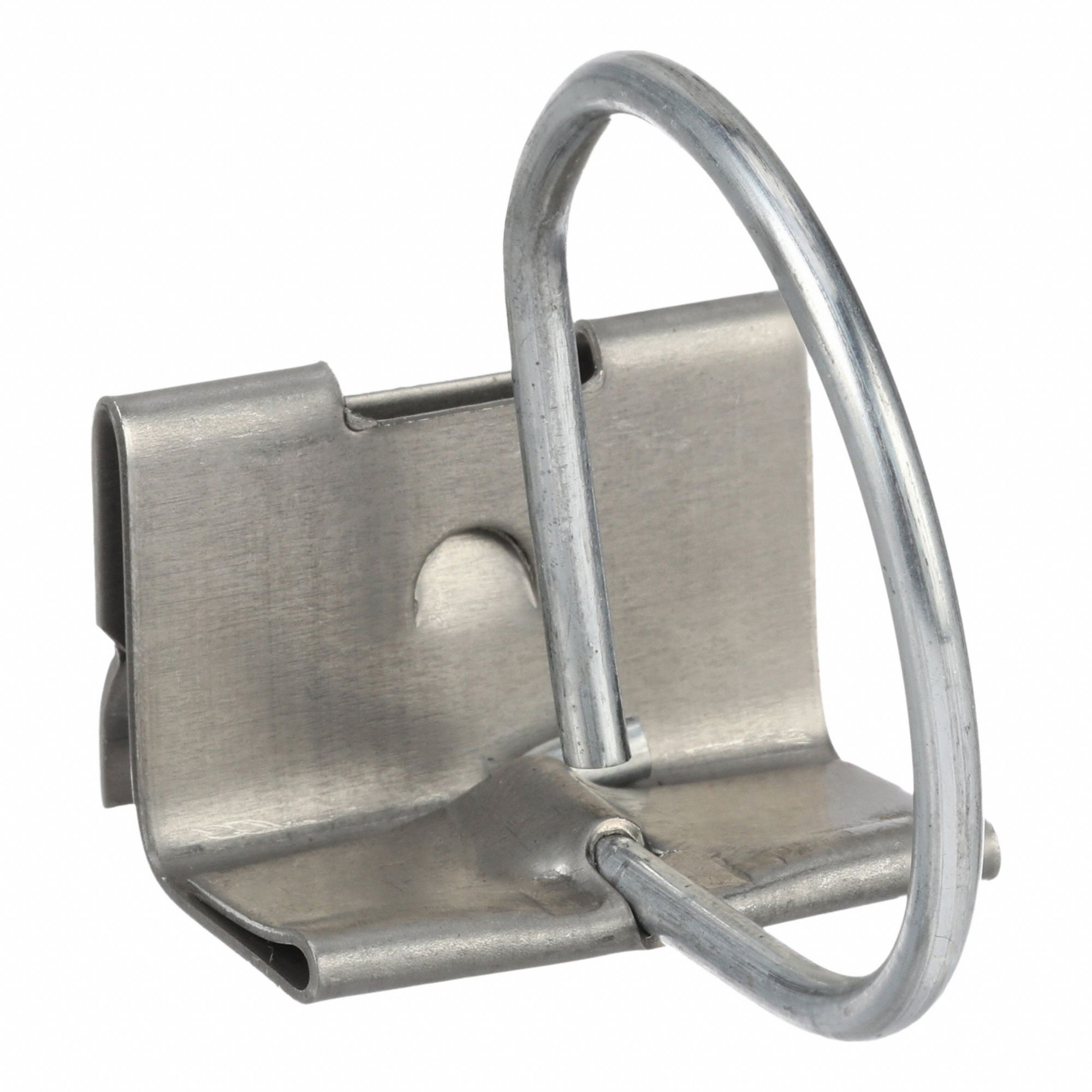 Air Filter Holding Clip: 1/2 in Actual Lg, 18 ga Clip Wire Gauge, Galvanized Steel, 12 PK