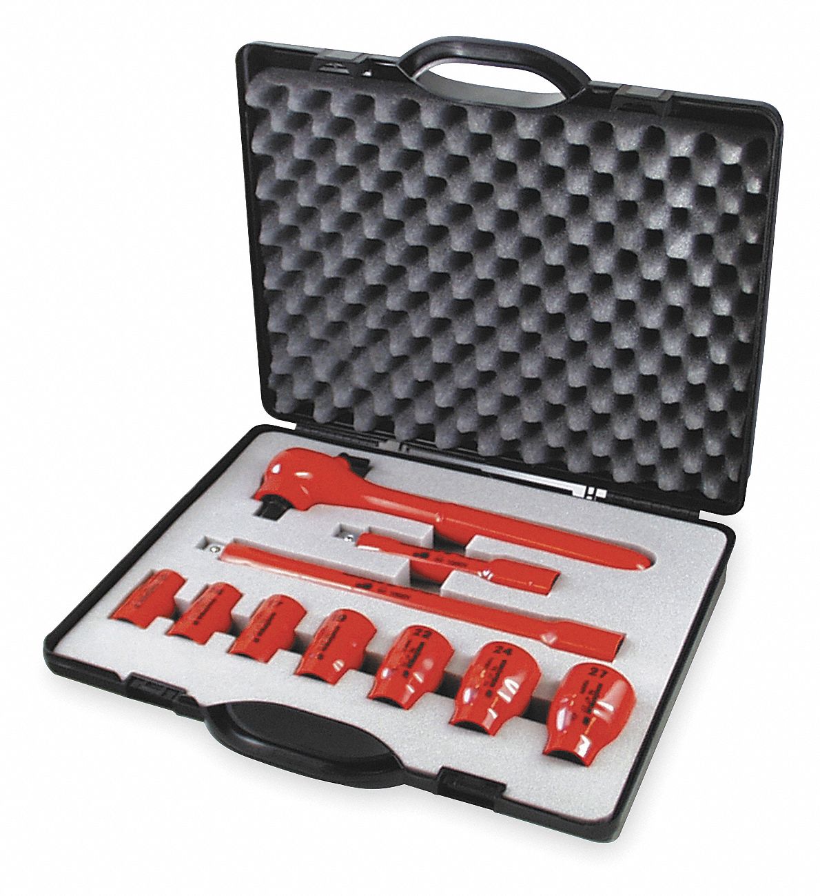 KNIPEX, Insulated Socket Wrench Set 2DZC598 99 11 S6 Grainger