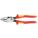 LINEMANS PLIER, INSULATED, FLAT, 9½ IN OVERALL L, 1½ IN JAW L, 1¼ IN JAW W, KNURLED GRIP