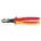 HIGH LEVERAGE DIAGONAL CUTTING PLIER, INSULATED, STANDARD, OVAL, ⅞ IN JAW L, 1⅛ IN JAW W