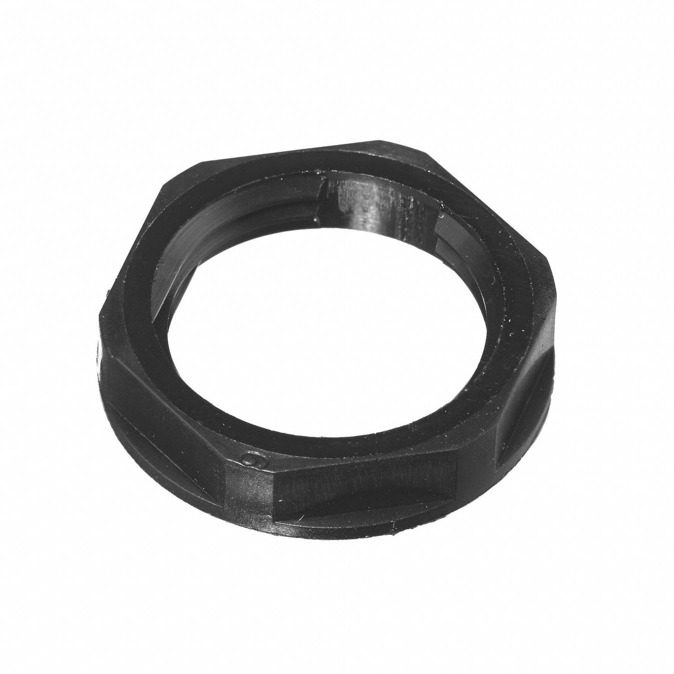 LOW PROFILE CORD CONNECTOR LOCKNUTS, NYLON, NPT, ¾ IN THREAD SIZE