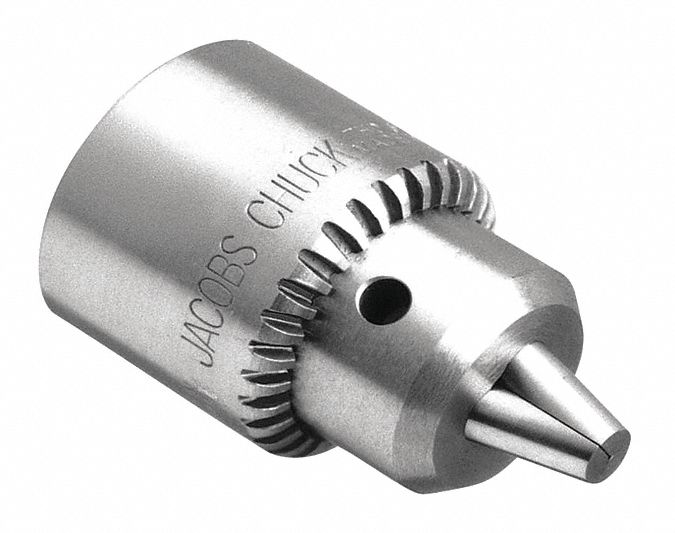 Drill Chuck: 5/16"-24, 1/32 in to 5/32 in Capacity, K0M Key, SS, Ball Bearing